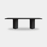101 Copenhagen Arc Dining Table, L250, H35mm / Coffee Black Oak