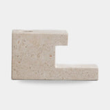 101 Copenhagen Brick Candle Holder, Low, Limestone
