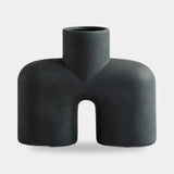 101 Copenhagen Cobra Vase Uno, Medio, Black