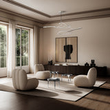 101 Copenhagen Ghost Chandelier, Big, Chrome (5m) (view 2)