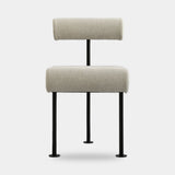 101 Copenhagen Hiro Dining Chair, Black Frame, Sand (8047-2)