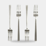 101 Copenhagen Kogei Dessert Fork, Brushed Steel (view 6)