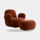 101 Copenhagen Toe Armchair, Flat, Rust (view 6)