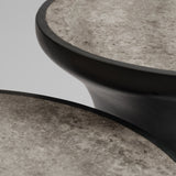 101 Copenhagen Trumpet Table, Tall, Silver Travertine (view 6)