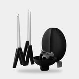 101 Copenhagen W Candle Holder, Black (view 3)