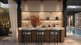 Dolmen Hudson Bar Chair in a room setting