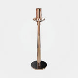 Castro Lighting Spike Candle Holder in polished brass, available from Touched Interiors UK