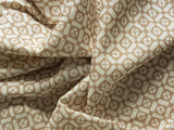 Geometric Diamond Audley Almond Cushion styled in a living room setting - Touched Interiors