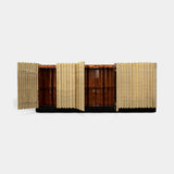 Boca do Lobo Symphony Sideboard with doors open to the rosewood interior