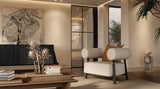 Dolmen Cherry Armchair in a room setting
