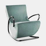 Culla Curved Metal Luxury Rocking Armchair