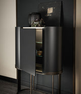 Ondina Bronze Wrap Luxury Bar Cabinet, view 2