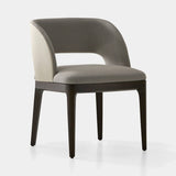 Coleccion Alexandra Amira Dining Chair in tobacco frame with Lisboa Vison fabric and Fango outer back