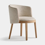 Coleccion Alexandra Panarea Dining Armchair in midnight frame with Oslo 3 fabric and black piping