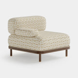 Mezzo Collection Austin Outdoor Armchair, Rubelli Archimede Avorio fabric, available from Touched Interiors UK