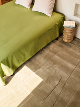 Serge Lesage Bref Khaki Rug in khaki, room view