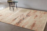 Serge Lesage Cloud Powdered Coral Rug in powdered coral, room view