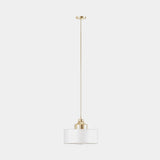 Mezzo Collection Cooke Ceiling Lamp, gold plated brass and glass, available from Touched Interiors UK