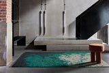 Serge Lesage Dip Deep Turquoise Rug in deep turquoise, room view