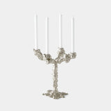 Dripped Metal Candle Holder With Four Arms
