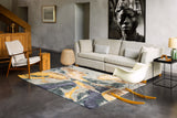 Serge Lesage Eclat Golden Rug in golden, room view