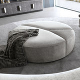 Equinox Round Luxurious Ottoman