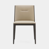 Domkapa Frank Dining Chair, rupert Almond fabric with a Graphite Ash frame