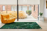 Serge Lesage Gems Green Malachite Rug in green malachite, room view
