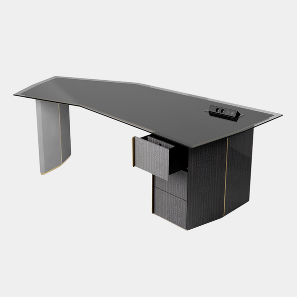Josephine Luxury Sleek Desk With Charging Port