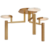 Kelly Wearstler Melange Large Floating Disc Semi-Flush Chandelier