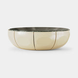 Mezzo Collection Lee Centre Table, lacquered wood with a Guatemala marble top, available from Touched Interiors UK