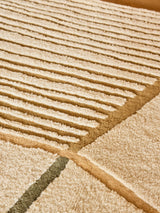 Serge Lesage Maps Green Rug in green, detail