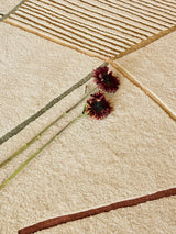 Serge Lesage Maps Green Rug in green, detail
