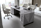 Giorgio Collection Moonlight Executive Desk in Tasmanian curly eucalyptus, second view