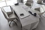 Giorgio Collection Moonlight Executive Desk in Tasmanian curly eucalyptus, room view