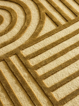 Serge Lesage Nowee Mustard Rug in mustard, detail