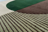 Serge Lesage Ombres Emerald Rug in emerald, detail