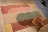 Serge Lesage Ombres Terra Rug in terra, room view