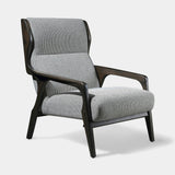 Coleccion Alexandra Gio Armchair in Tokyo 01 fabric with an ebony frame