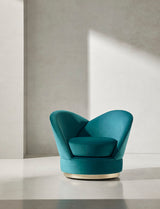 Coleccion Alexandra Blooms Swivel Armchair, fourth view