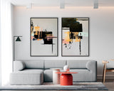 Cortile 1 & 2 Canvas Artwork Set of 2