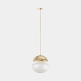 Mezzo Collection Stella Ceiling Lamp, gold plated brass and glass, available from Touched Interiors UK