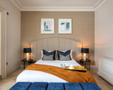 Luxury Tray - Posh Gold Leaf London Tray with Black Frame