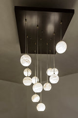 United Alabaster Rain Balls Pendant Light, view 2