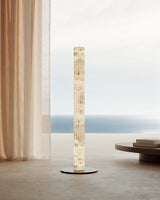 United Alabaster Roller Floor Lamp, view 5