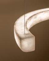 United Alabaster Kleo Pendant Light in natural alabaster