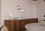 United Alabaster Saturn Cycle Wall Light in natural alabaster
