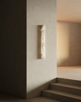 United Alabaster Square Slim Wall Light, view 3