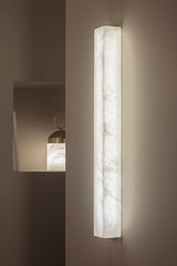 United Alabaster Square Slim Wall Light, view 2