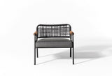 Meridiani Zoe Wood Open Air Armchair, view 6